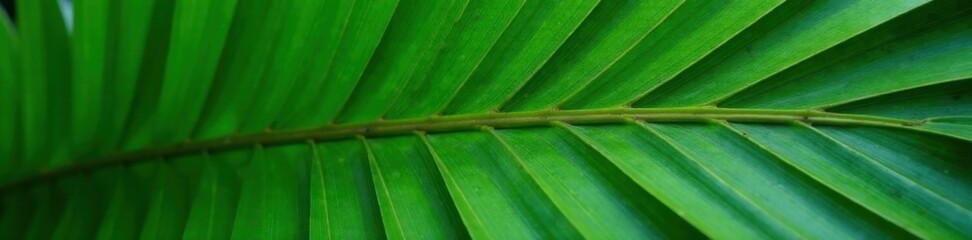 Delicate palm leaf with intricate veins and ridges, showcasing its natural texture and structure, leaf texture, nature