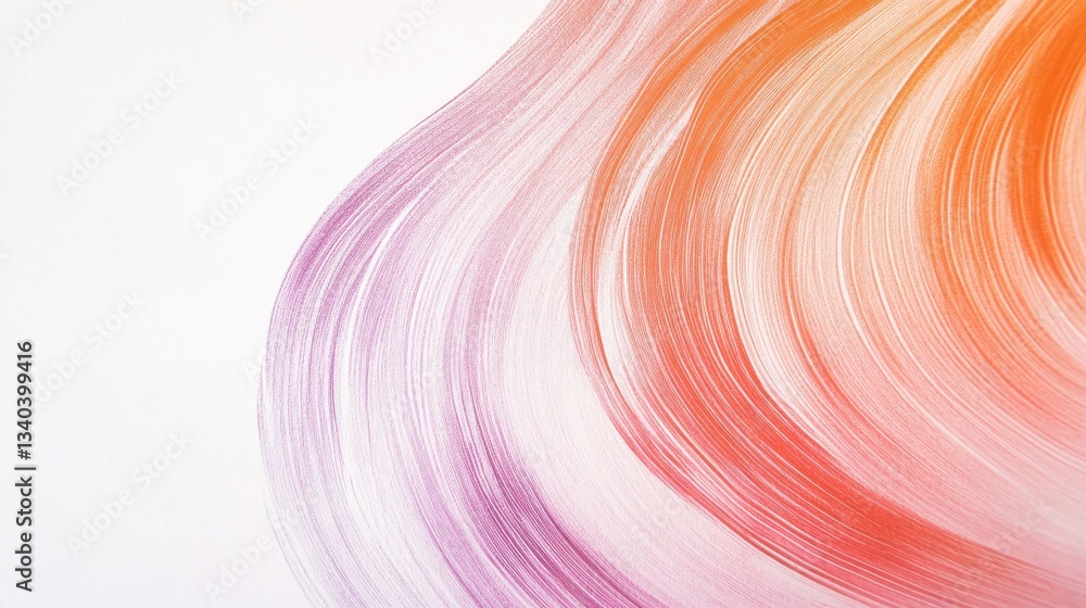 Poster minimalist pencil strokes creating vibrant arcs on a smooth surface showcasing abstract art design w