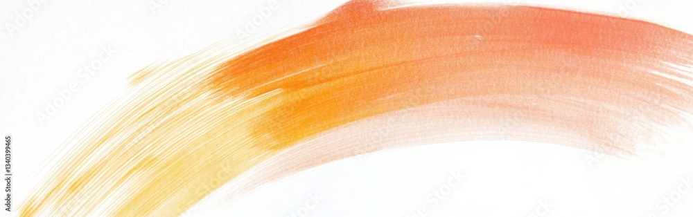Leinwandbilder minimalist pencil strokes create a circular pattern in soft hues of orange and peach against a clean