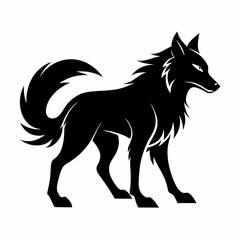 black horse vector illustration