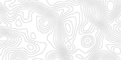 Fototapeta premium Abstract topography contour map line and modern wavy map line design, geography map contour wave line white background. Vector illustration