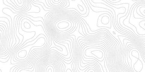 Abstract topography contour map line and modern wavy map line design, geography map contour  wave line white background. Vector illustration