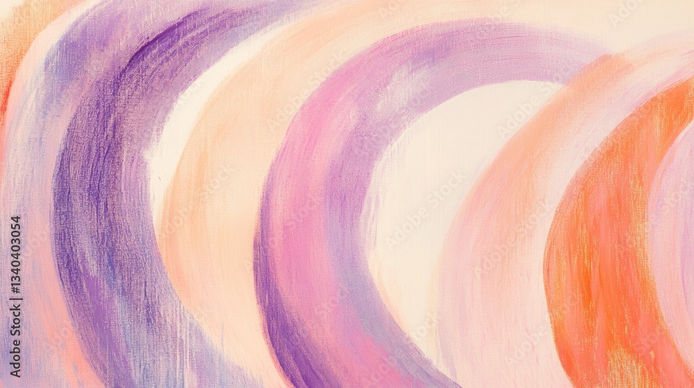 Leinwandbilder vibrant abstract composition showcasing soft pencil strokes in harmonious waves and gradients of col