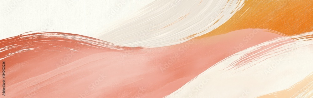 Aufkleber abstract composition of flowing pencil strokes showcasing a blend of soft colors in a contemporary a