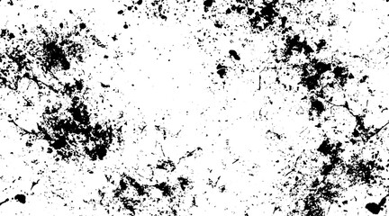 Chaotic Black and White Abstract Splatter Pattern for Grunge Textures and Artistic Backgrounds