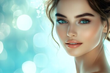 A skin care massage , Generative AI	