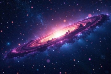 Glowing constellations and sparkling starlight illuminate the vast emptiness of the cosmos amidst a sea of dark matter and energy, nebula, dark matter, astronomy