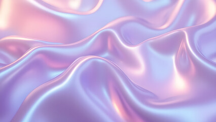 Obraz premium Iridescent Silk Drapery in Pastel Hues