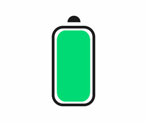 A simple, high-resolution graphic of a full battery icon.