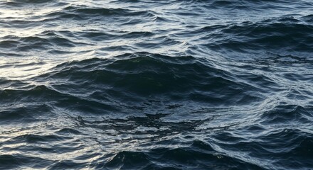 Dramatic Ocean Waves Texture Deep Blue Water Surface Sea Background