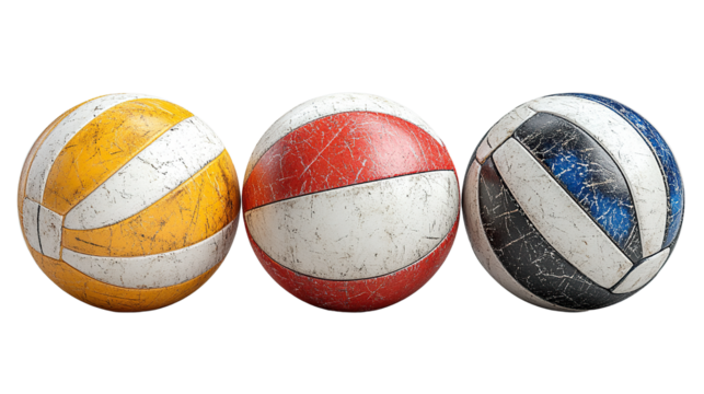 A collection of different sports balls including an American football, cricket balls, and others on a white background, showcasing various types of sports equipment