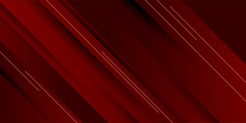 Abstract simple dark red gradient illustration background with 3d look overlap square with shadow and line pattern. Cool design and luxury.