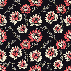seamless floral pattern , Motif ethnic floral seamless textil, embroidery, print striped ornament floral, pattern, design for wrapping, silk, scarf, background, text