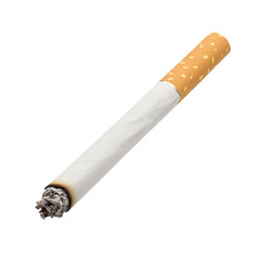 cigarette isolated on transparent white background, clipping path