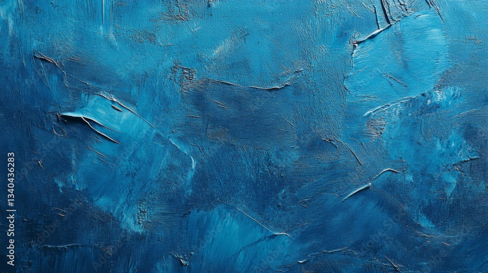 Poster vibrant blue abstract background texture with subtle gradient and soft brush strokes – high-resoluti