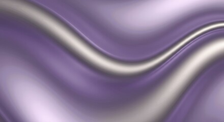Fototapeta premium Elegant Silver and Purple Abstract Swirling Silk Fabric Texture Background