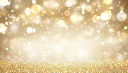 Golden festive bokeh background