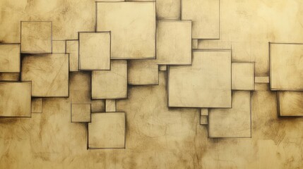 Fototapeta premium Abstract arrangement of squares creates a textured geometric background