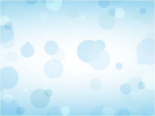 メルヘンチックなライトブルーの水玉模様背景素材