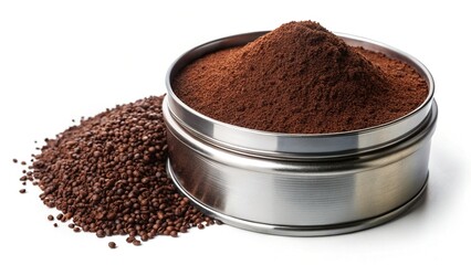 Premium Coffee Grounds Mockup: Realistic PSD Template for Branding & Packaging Design