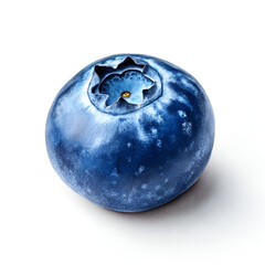 blueberries on a white background
