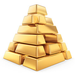 Illustration about investing in gold business and collecting valuable gold. Generative AI Illustration