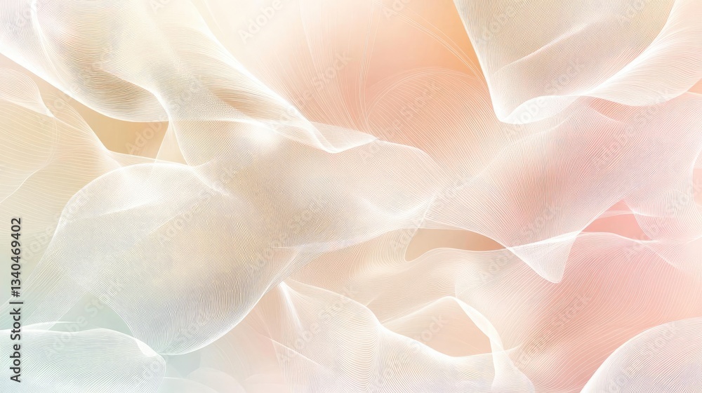 Poster abstract pastel wave background soft flowing light texture design elements and modern abstract art i