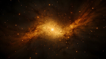 Obraz premium Majestic large star shining brightly in the dark sky representing the splendor of the universe and its infinite mysteries above us.