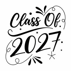 Modern Varsity Font Class of 2027