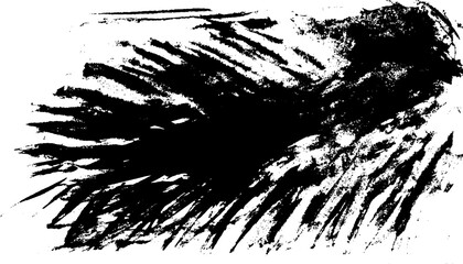 Grunge texture created from black brush strokes. Ideal for adding edgy and expressive elements to design projects. Enhance your visuals with the gritty aesthetic of grunge brush strokes.