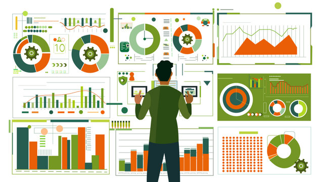 An illustration of a data driven decision making process using visual analytics