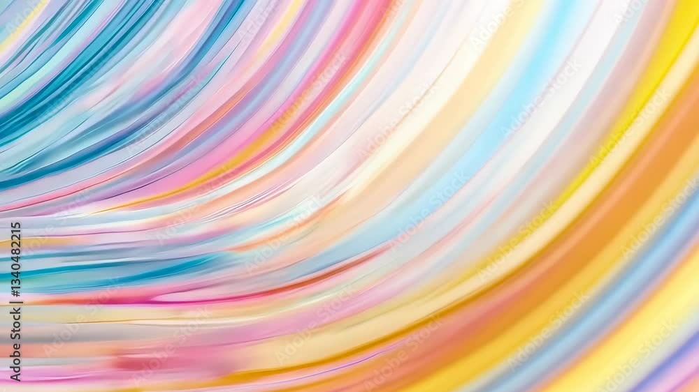 Aufkleber abstract wave pattern in pastel colors with smooth blend and light textures