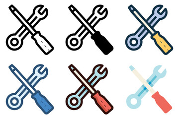 setting repair configuration icon vector illustration