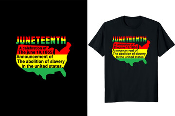Juneteenth Day T-Shirt Design