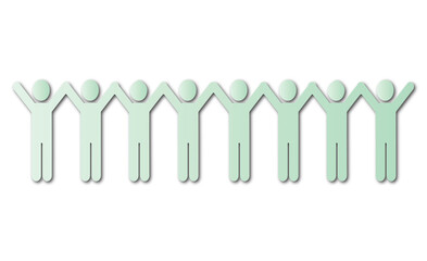 Diversity and Inclusion: Group of Stick Figures