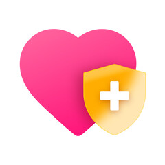 Glass morphism Heart Protection