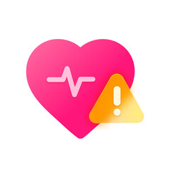 Glass morphism Weak Heart