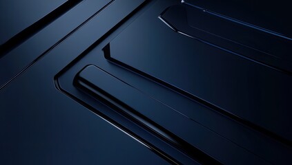 Obraz premium Dark futuristic tech panel design, abstract background