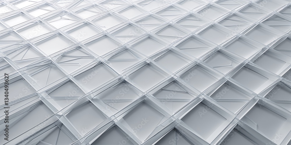 Poster a modern geometric background forming intricate diamond and hexagonal patterns