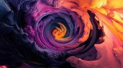 Fototapeta premium Abstract, swirling vortex of colors and shapes, shapes, abstract