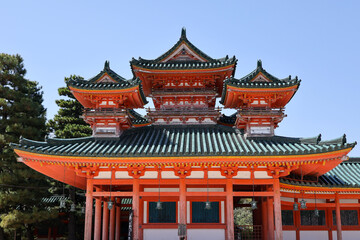 Fototapeta premium Japan palace temple kyoto royal