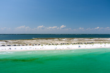 Aerial view of Pensacola Beach