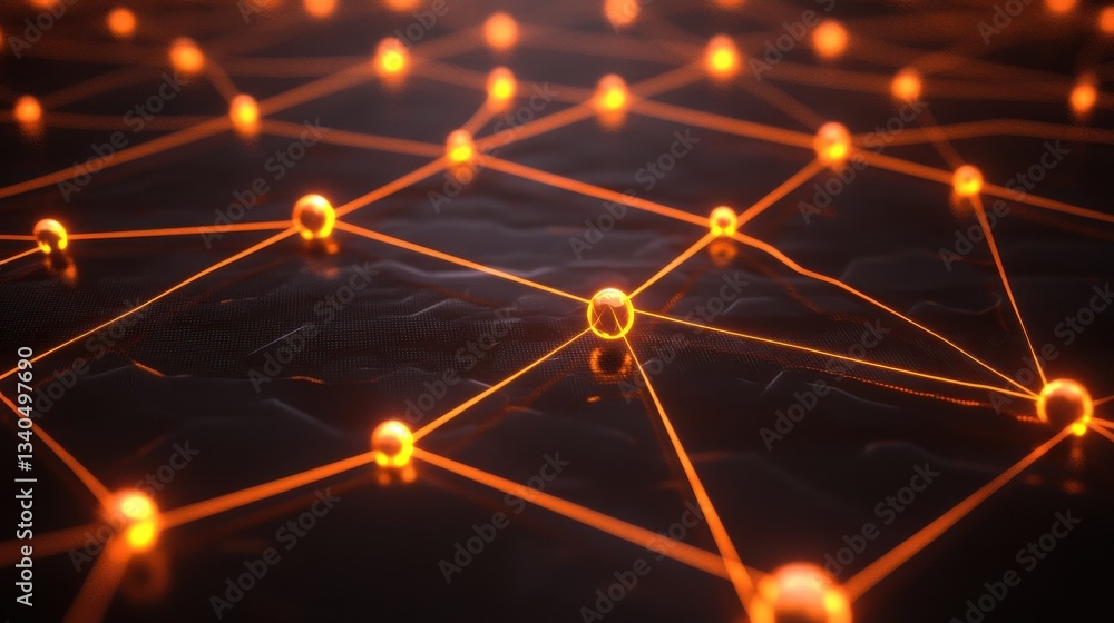 Poster social network connection concept with glowing contour lines countries and dots on dark background. 
