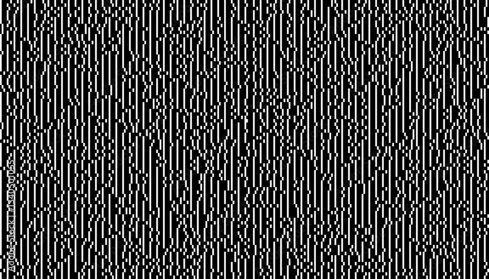 Aufkleber weird checkered pixels glitch effect abstract background. glitched stripes and random pixels televis