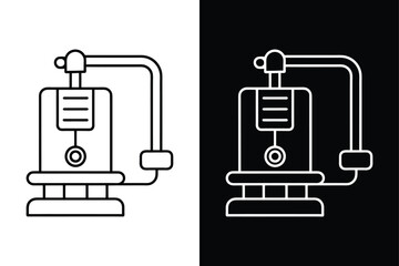 Anesthesia Equipment Icon. High-Quality Contour Medical Illustration