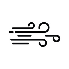 Wind icon vector illustration isolated on white background