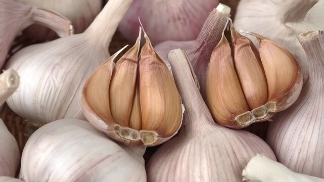Close-up of fresh garlic