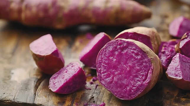 Buber unau smoothie purple sweet potato made from purple