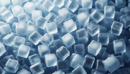Ice cube background, drink, ice cube texture, feel the freshness and coolness of water from ice cubes.