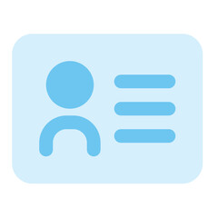 id card icon for illustration